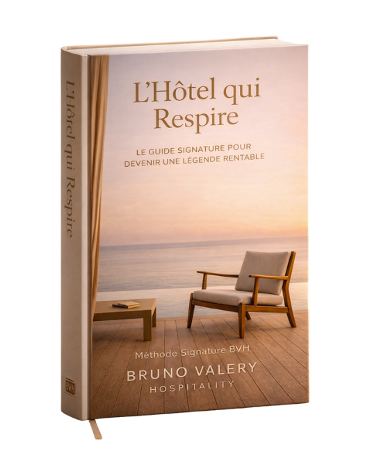 Mockup du guide L’Hôtel qui Respire — Méthode Signature BVH